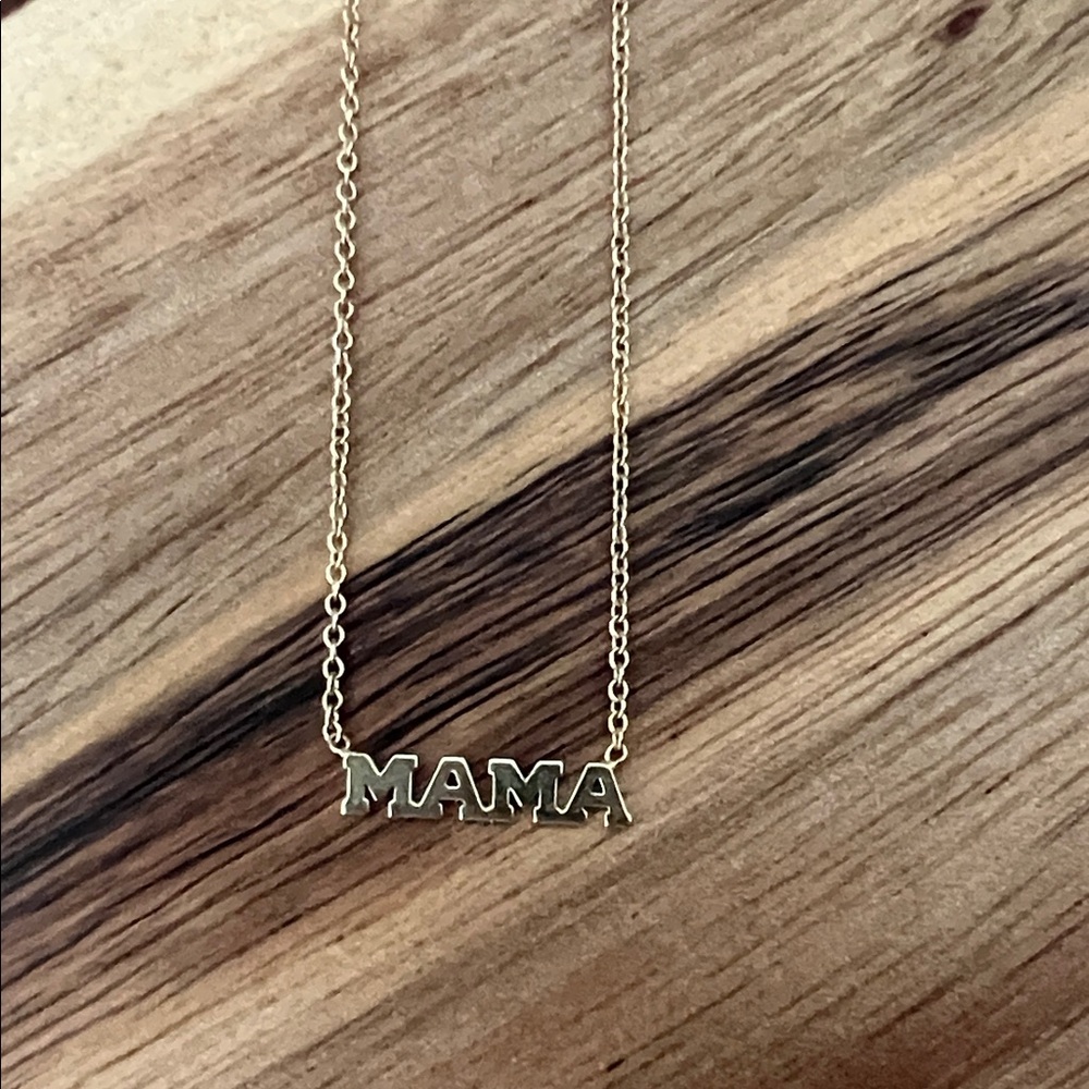 14k solid gold Gold 'MAMA' Necklace from Zoe Chicco